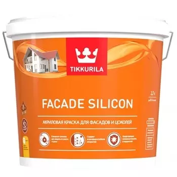 Краска фасадная Tikkurila Facade Silicon база С глубокоматовая 2.7 л