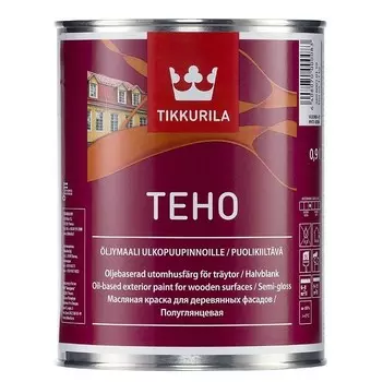 Краска фасадная Tikkurila Teho база C полуглянцевая 0.9 л