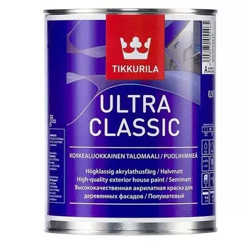 Краска фасадная Tikkurila Ultra Classic полуматовая база С 0.9 л
