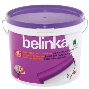 Краска интерьерная Belinka Latex B3 белая 9.3 л