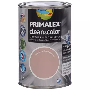 Краска интерьерная Primalex Clean&amp;Color Бархатное прикосновение 1 л