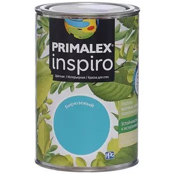 Краска интерьерная Primalex Inspiro Бирюзовая 1 л