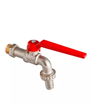 Кран шаровой Valtec 1/2" н/н со штуцером угловой ручка