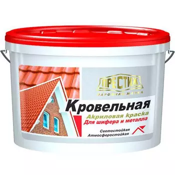 Краска кровельная акриловая черная 2,4 кг (4) "Престиж"