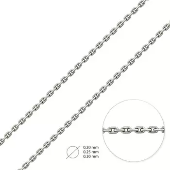 Цепь из белого золота НЦ18-053-3d040