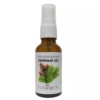 VAN&MUN Ароматический спрей для дома и офиса Хвойный лес 30.0