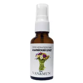 VAN&MUN Спрей ароматический для дома и офиса Альпийский букет 30.0