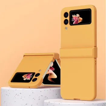 Противоударный удобный защитный складной чехол для Samsung Galaxy Z Flip 3 5g Flip3 Нескользящий тонкий чехол Fundas for samsung z flip 3 розовый