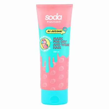 SODA Маска для сухих волос #takeitcomfy "STRAWBERRY ICE CREAM"