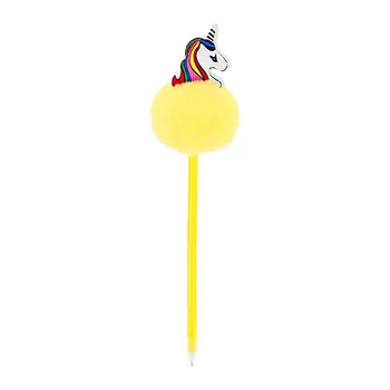 Ручка FUN POM POM Unicorn yellow