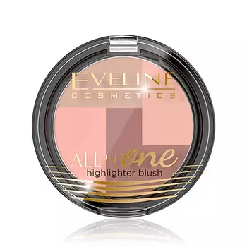 Румяна для лица EVELINE ALL IN ONE тон 01 мозаика