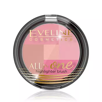 Румяна для лица EVELINE ALL IN ONE тон 02 мозаика