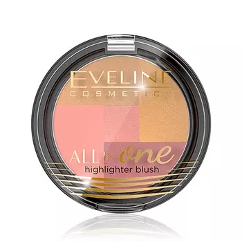 Румяна для лица EVELINE ALL IN ONE тон 03 мозаика