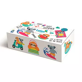 Салфетки бумажные LELEA 2-х слойные Vacation 100 шт