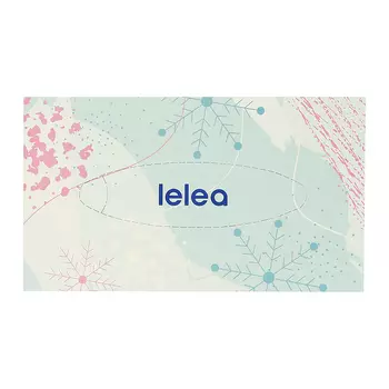 Салфетки бумажные LELEA 2-х слойные WINTER 100 шт