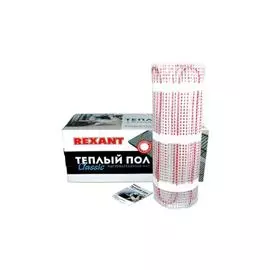Теплый пол Rexant Classic RNX-11,0-1650 51-0520-2 площадь 11,0 м2 (0,5 х 22,0 м), 1650 Вт, двухжильный с экраном
