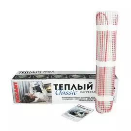 Теплый пол Rexant Classic RNX -2,0-300 51-0504-2 площадь 2,0 м2 (0,5 х 4,0 м),300 Вт, двухжильный с экраном
