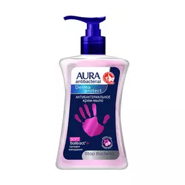 AURA Antibacterial Крем-мыло антибактериальное Derma Protect Soft Орхидея и Макадамия 250.0