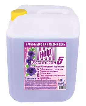 Жидкое мыло Help, антибактериальное, 5л, 1шт. (5-0395)