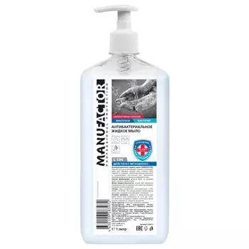 Жидкое мыло MANUFACTOR L50610, антибактериальное, 1л, 1.12кг, 1шт. (607294)