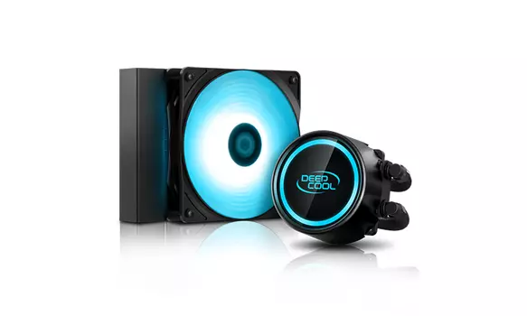 Жидкостное охлаждение Deepcool GAMMAXX L120 v2 для Socket 115x/2066/2011/2011-3/1356/1366/1200/AM4/AM3/AM3+/FM1/AM2+/FM2/FM2+, 1x120мм, RGB LED (DP-H12RF-GL120V2)