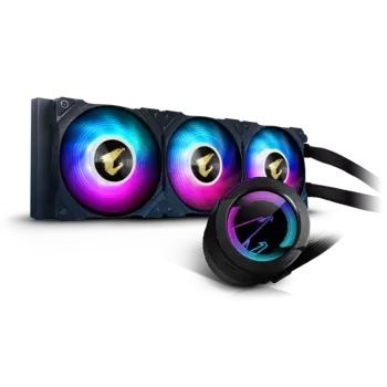 Жидкостное охлаждение Gigabyte AORUS WATERFORCE 360 для Socket 115x/2066/2011/2011-3/1356/1366/1200/1700/AM4/TR4/TRX40, 3x120мм, ARGB