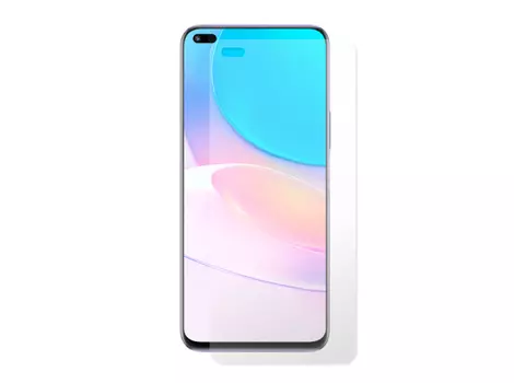 Защитное стекло Red Line для экрана смартфона Huawei Nova 8i, Full screen, ударопрочное, поверхность глянцевая, черная рамка, 3D (УТ000028978)