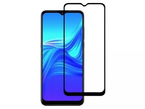 Защитное стекло Red Line для экрана смартфона TCL 20 SE, Full screen, ударопрочное, поверхность глянцевая, черная рамка (УТ000029881)