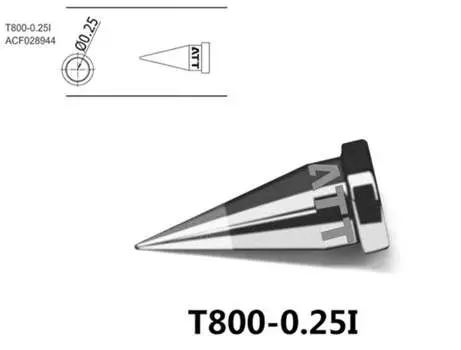 Жало паяльное Atten T800-0.25I, 0.25мм, 1шт. (ACF028944)