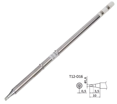 Жало паяльное Bakon T12-D16, 1.6 мм, 1 шт. (793737)