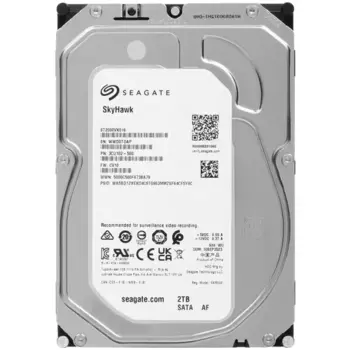 Жесткий диск (HDD) Seagate 2Tb SkyHawk, 3.5", 5400rpm, 256Mb, SATA3 (ST2000VX016)