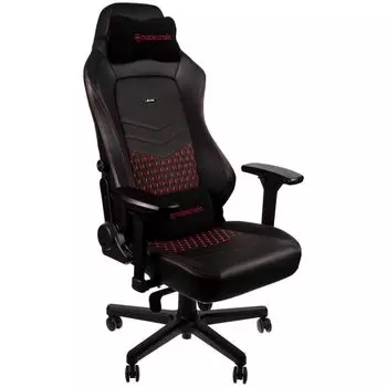 Кресло Noblechairs HERO Real Leather (NBL-HRO-RL-BRD) black/red