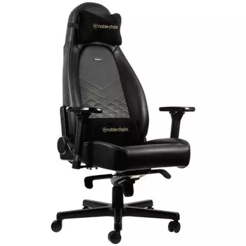 Кресло Noblechairs ICON PU Leather / black/gold (NBL-ICN-PU-GOL)