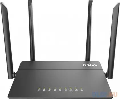 Роутер беспроводной D-Link DIR-822/RU/R4A AC1200 10/100BASE-TX черный