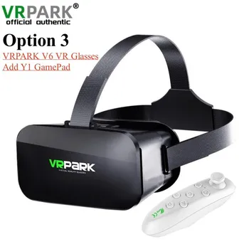 Оригинал V6 4k очки виртуальной реальности Vr Hd 3d видео Google картонная коробка гарнитура шлем для Ios Android Phone Max 6,7 рокер Only V6 VRglasses
