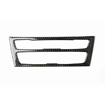 Carbon Fiber Car Air Conditioning CD Panel Cover Sticker Decoration Auto Interior Accessories For BMW F20 F21 1 Series 2012-15 3 Colors style