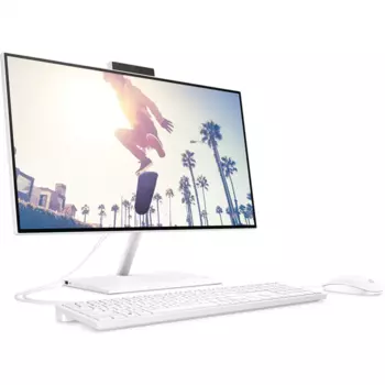 Моноблок HP 24-cb1007ny NT 23.8" FHD(1920x1080) Core i7-1255U, 8GB DDR4 3200 (1x8GB), SSD 512Gb, Intel Internal Graphics, noDVD, kbd(eng)&amp;mouse wired, HD Webcam, Starry White,FreeDOS, 1Y Wty (6P137EA#B1R)