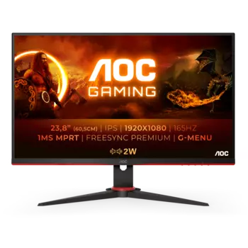 Монитор LCD 24" IPS BLACK-RED 24G2SPAE AOC