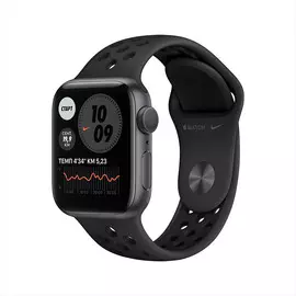 Apple Watch Nike Series 6 GPS, 40 мм, алюминий цвета «серый космос», спортивный ремешок Nike цвета «антрацитовый/чёрный»
