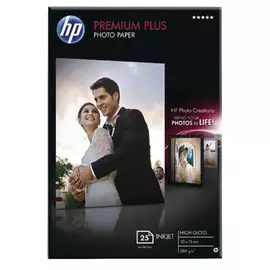 Бумага HP Premium Plus Glossy Photo Paper 25 shts, 10x15