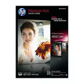 Бумага HP Premium Plus Semi-gloss Photo Paper-20 sht/A4/210 x 297