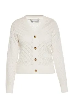 Вязаный кардиган Usha Knit Cardigan, белый