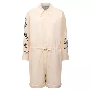 Хлопковый комбинезон Prada