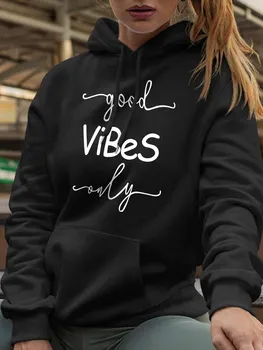 Худи Vibes, Толстовки с капюшоном, Однотонные свитшоты с алфавитом, Худи Woozed XS