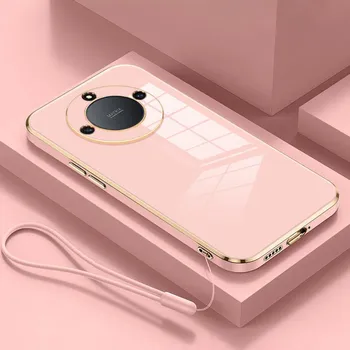 Magic5lite Роскошный чехол-ремешок из силикона для Honor Magic 5 6 Magic5 Magic6 Lite X9a X9b 90 70 Pro Противоударный мягкий чехол For Magic 5 Lite