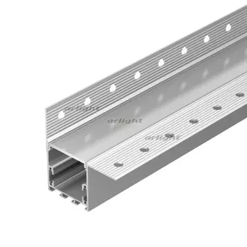 Профиль с экраном SL-LINIA32-FANTOM-EDGE-2500 ANOD+FROST (Алюминий) Arlight FANTOM 031375