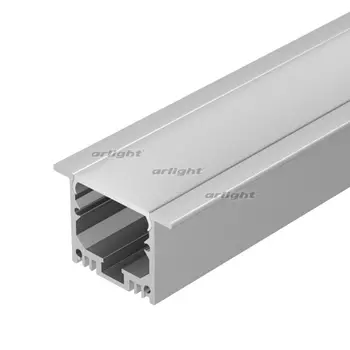 Профиль с экраном SL-LINIA49-F-2500 ANOD+OPAL (Arlight, Алюминий) 020469