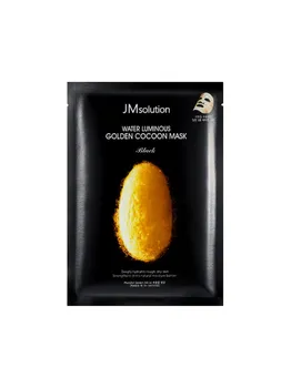Лифтинг-патчи для глаз с протеинам шелка JMsolution Water Luminous Golden Cocoon Eye Mask Black