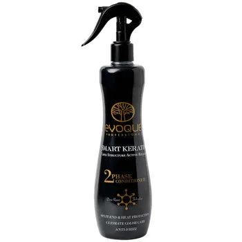 Несмываемый двухфазный кондиционер для гладкости волос Evoque Smart Keratin Two Phase Conditioner