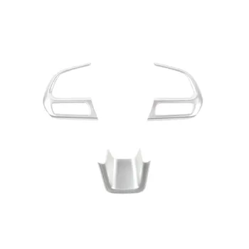 Украшение панели рулевого колеса автомобиля для Jeep Renegade 2015-2022 Jeep Compass 2017 2018, внутренние молдинги White 3Pieces